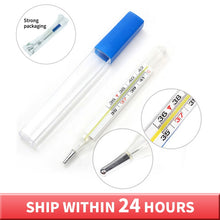 Load image into Gallery viewer, Medical Mercury Glass Thermometer Household Clinical Medical Mercury Thermometer Adult Baby Medical Body Temperature Measurement - Online Health pro
