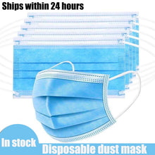 Load image into Gallery viewer, Fast Delivery 10-500pcs Disposable Mask 3 layer Anti Bacterial Safe Breathable Cloth Facial Protective Cover Anti-dust Face Mask - Online Health pro
