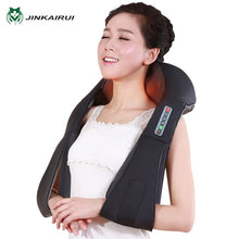 Load image into Gallery viewer, JinKaiRui U Shape Electrical Shiatsu Massager Shawl Roller Heat Massage Electric Pain Neck and Shoulder Multi-function Massagem - Online Health pro
