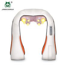 Load image into Gallery viewer, JinKaiRui U Shape Electrical Shiatsu Massager Shawl Roller Heat Massage Electric Pain Neck and Shoulder Multi-function Massagem - Online Health pro
